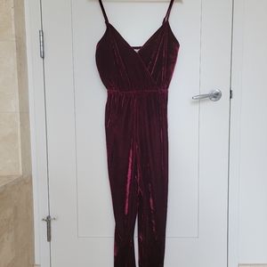 Velvet magenta Revovle jumpsuit size S